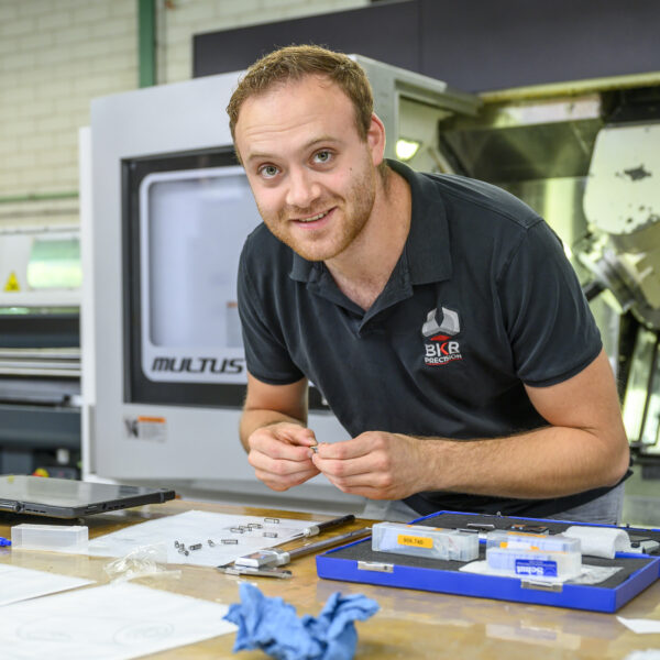 Draaier in machinepark