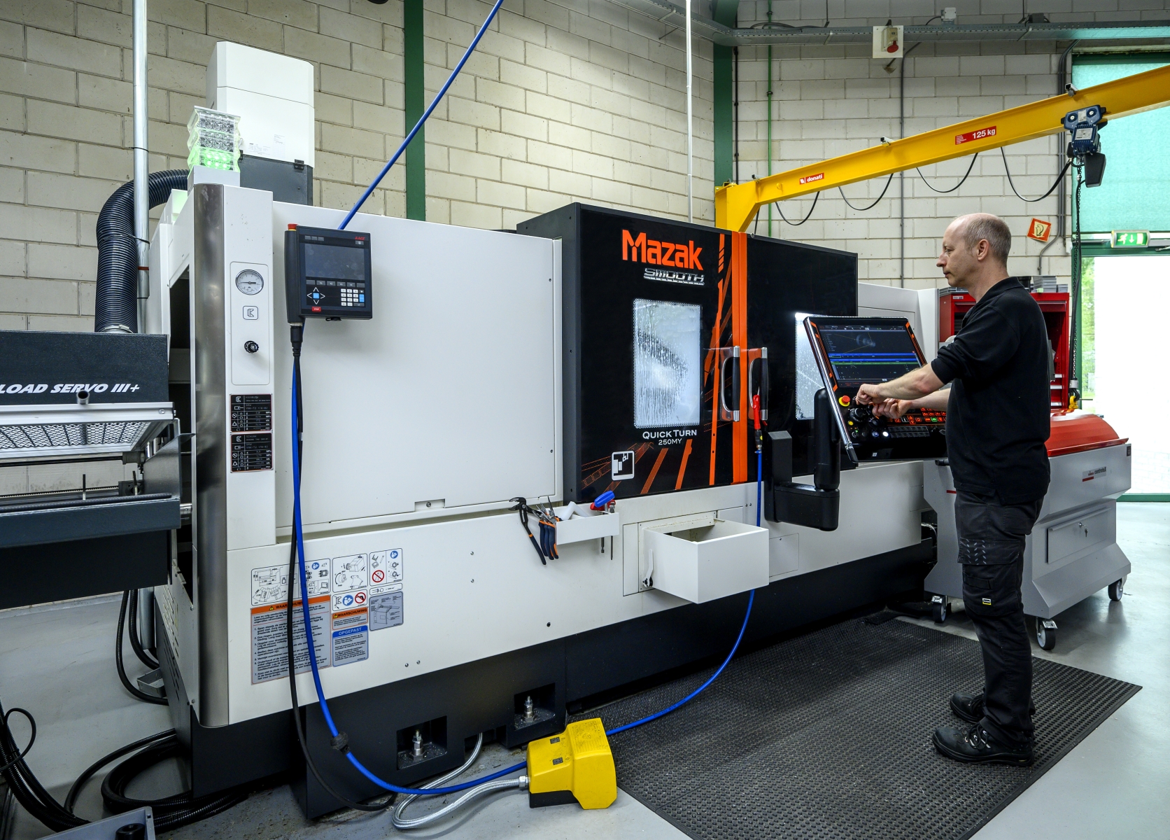 Mazak 250msy met collega